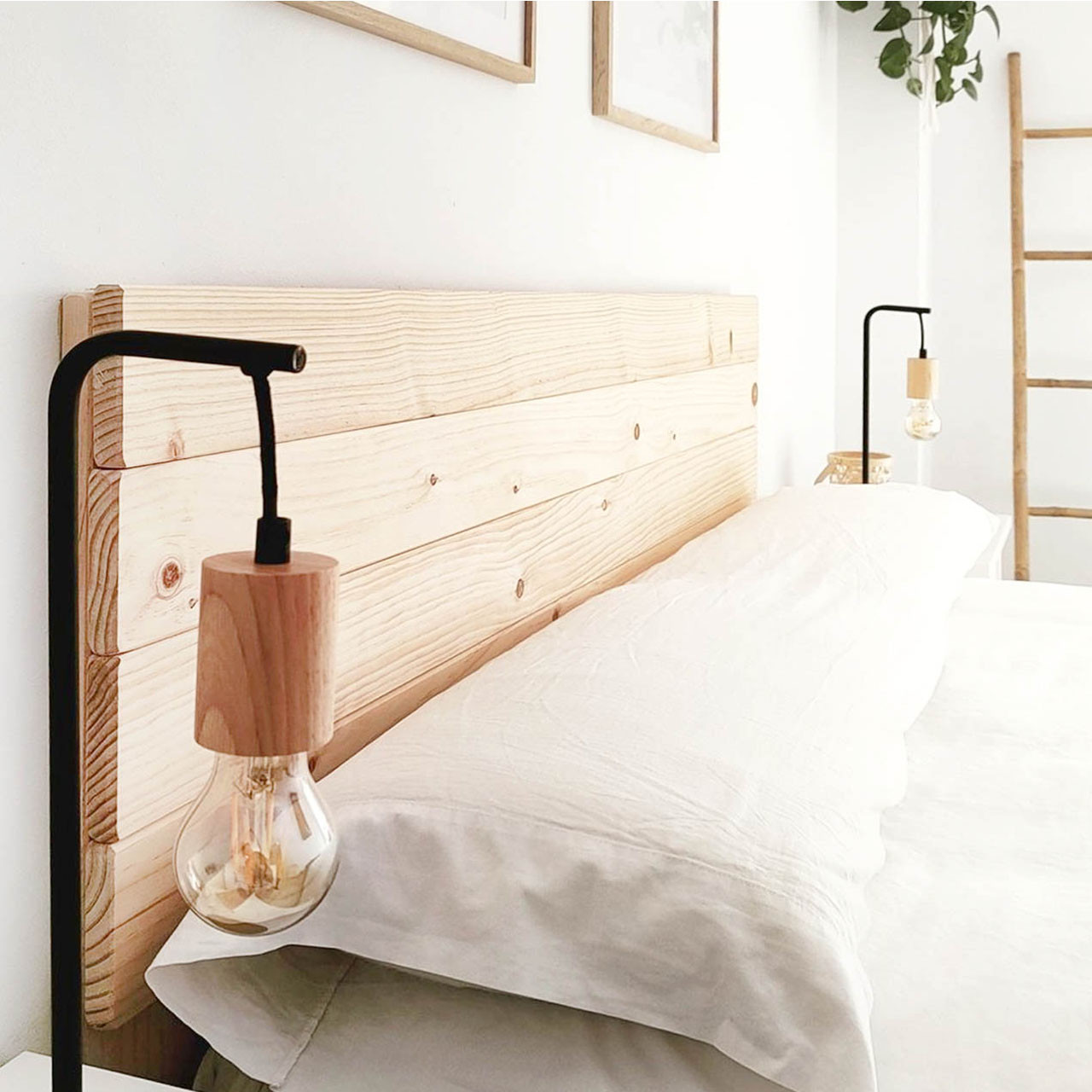 Cabecero para cama 140cm pino eucaliptus | Muebles Pecos